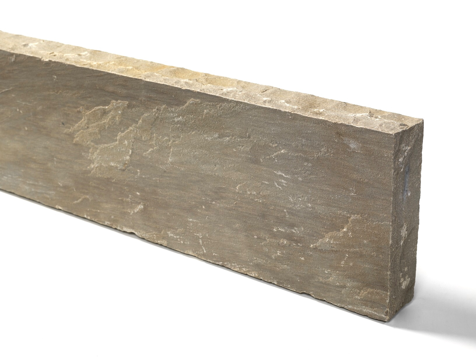 Quarz-Sand Kantenstein Toskana bunt Oberfläche spaltrauh, Kanten handbekantet Quarz-Sand Kantenstein 5-7x20x100 cm Toskana bunt