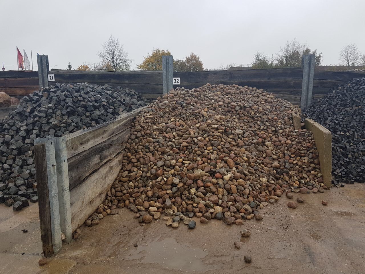 Gabionenstein Granit-Lesestein 50-150 mm natürlich gerundet Detail 2