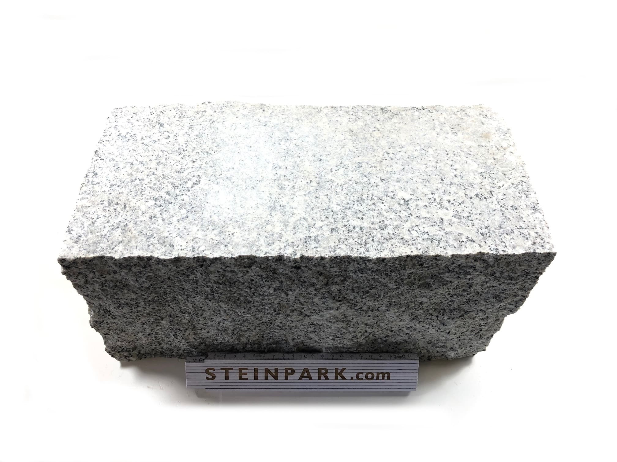 Granit Mauerstein Altana 20x20x40 cm 2-seitig gesägt grau Granit Mauerstein 20x20x40 cm 2-seitig gesägt grau