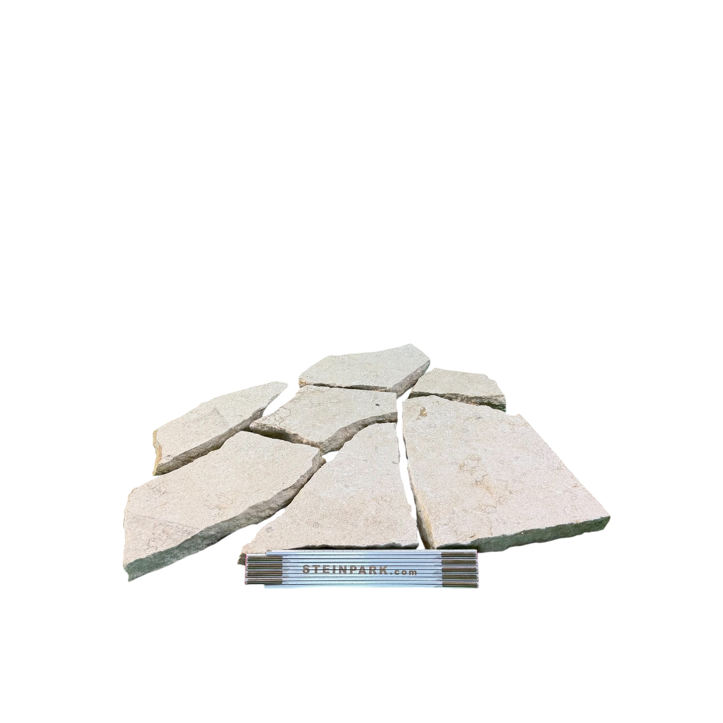 Kalkstein Polygonalplatte Catrina gelblich-beige