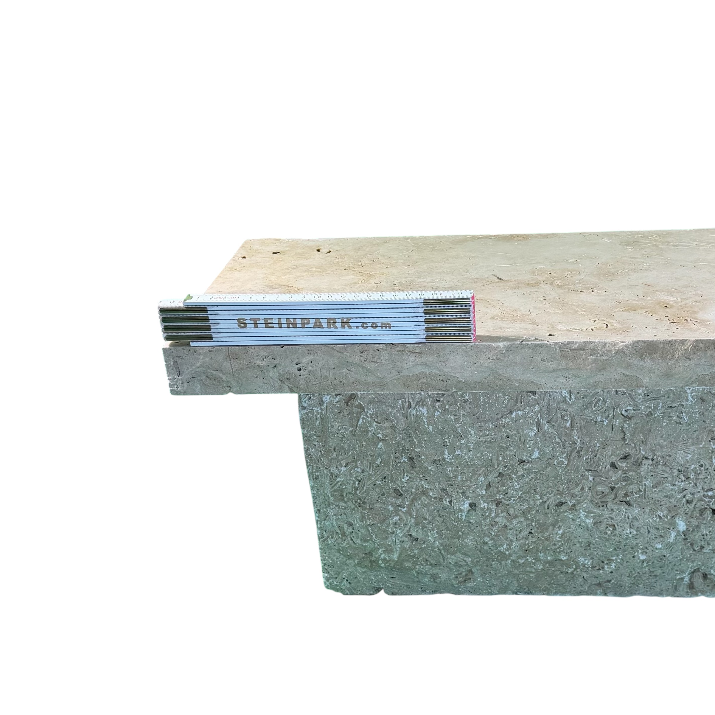 Travertin Abdeckplatte Crema 4x28x100 cm creme-beige Travertin Abdeckplatte Crema 4x28x100 cm creme-beige