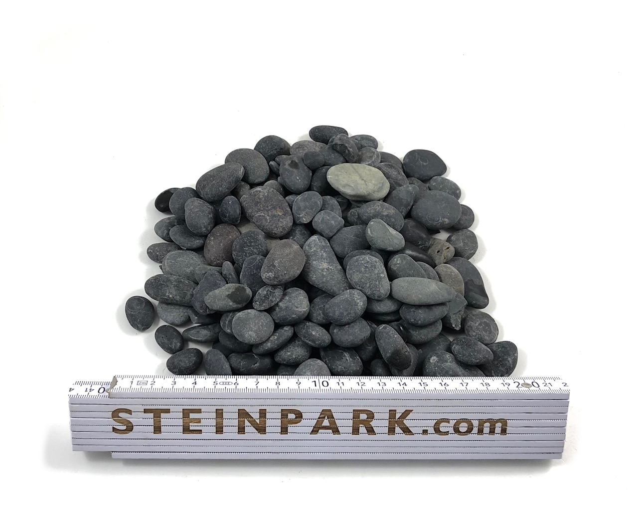 Zierkies Beach Pebbles 16-32 mm anthrazit-grau