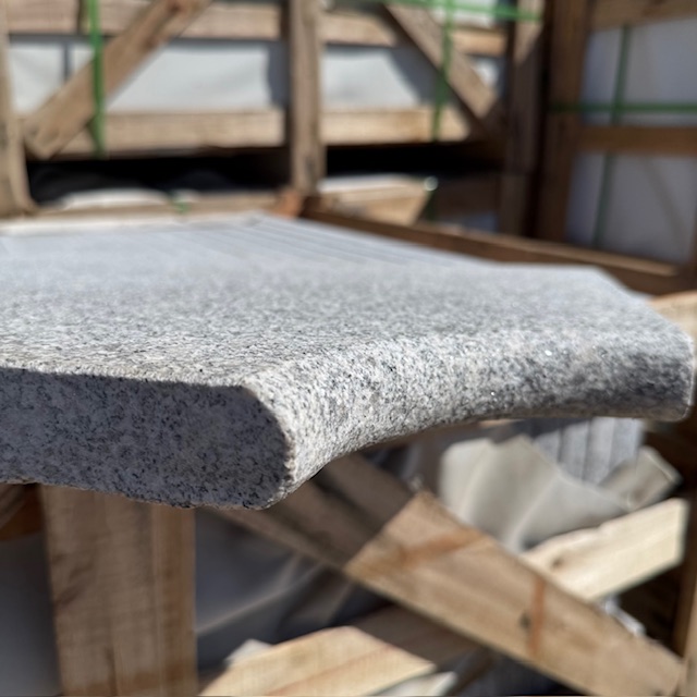 Granit Poolecke Daba 45/35x45/35x3 cm hellgrau