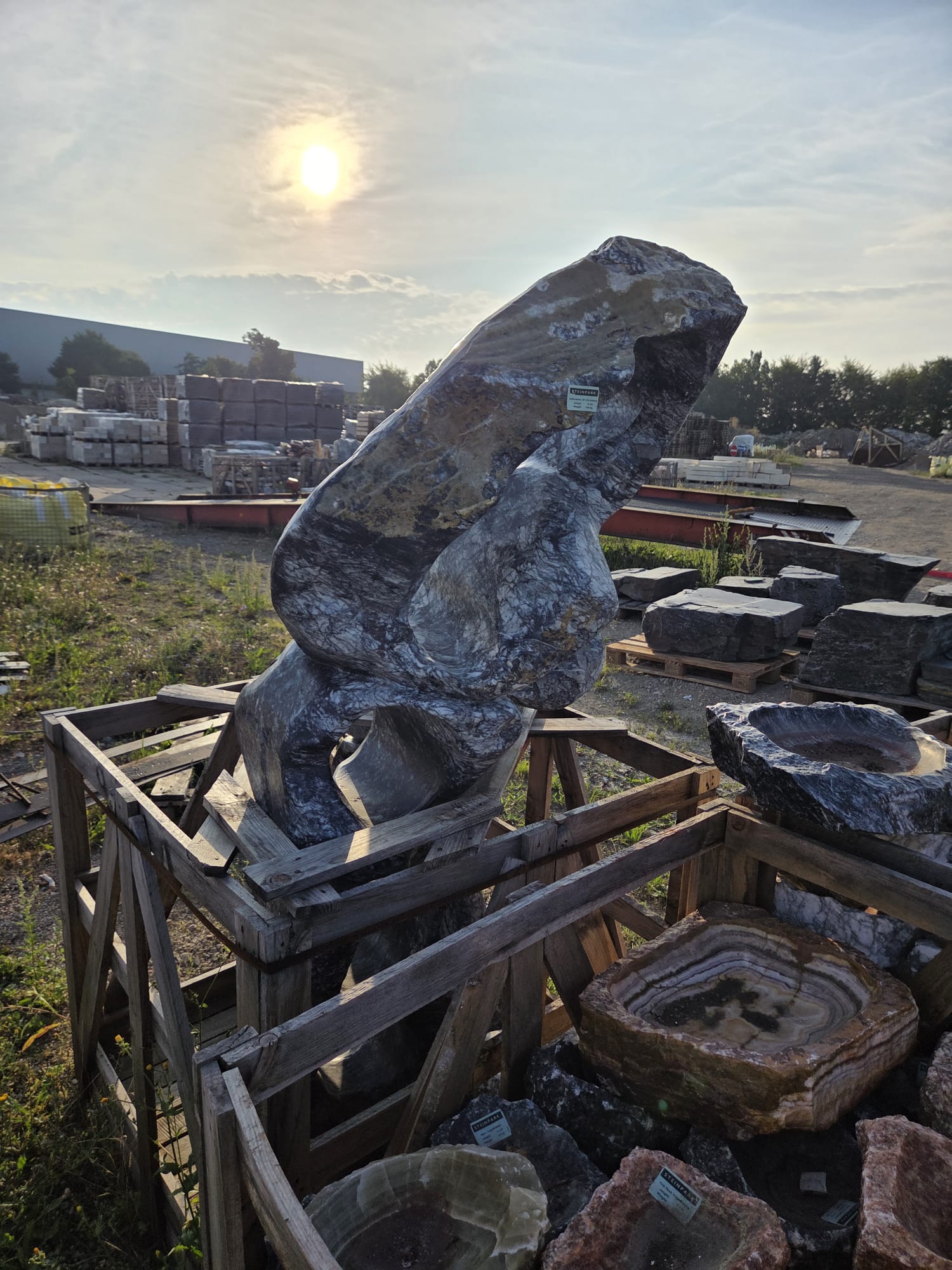 Zierfindling Circlestone Dalmatiner Einzelstück 964 kg