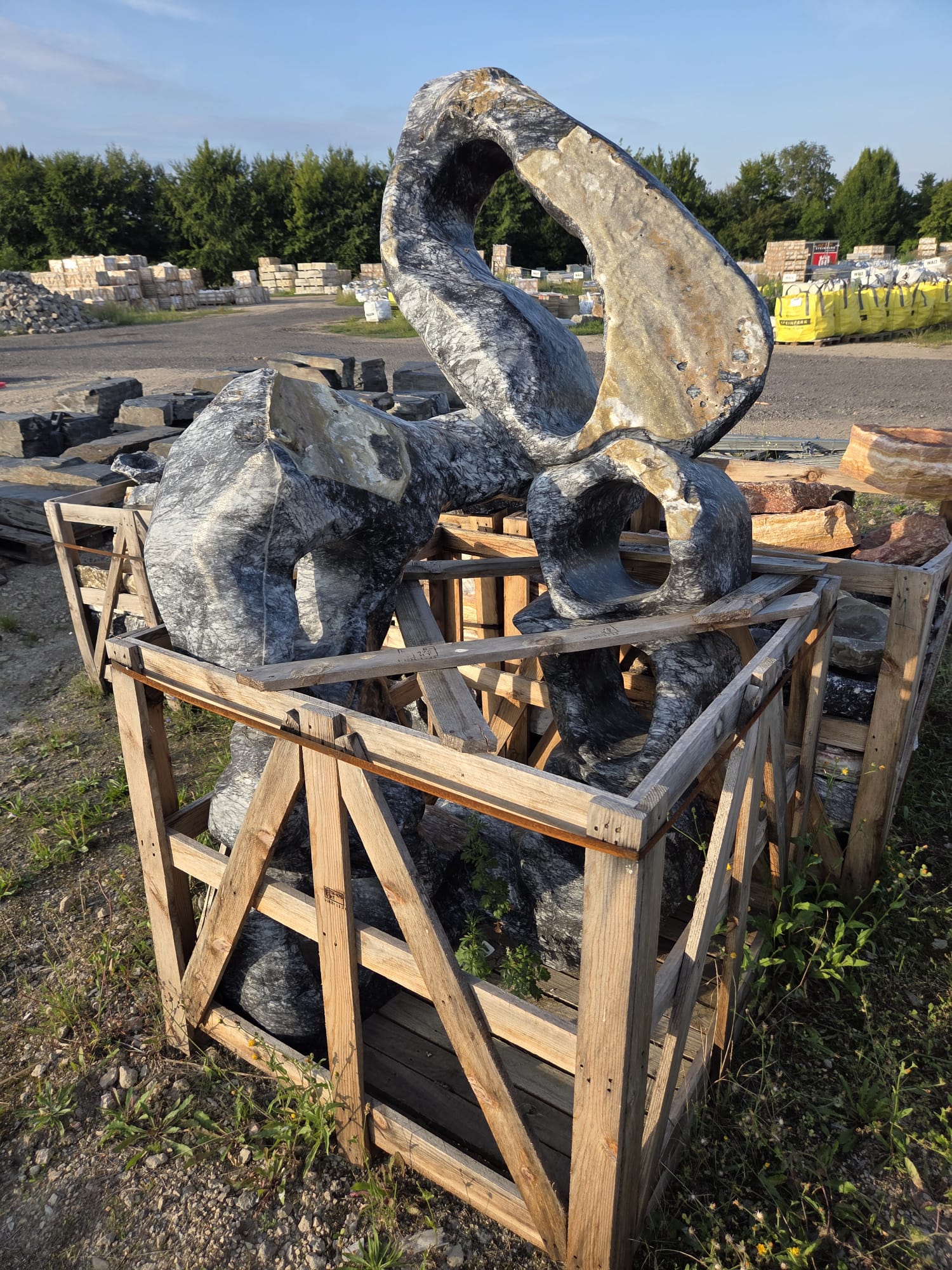 Zierfindling Circlestone Dalmatiner Einzelstück 964 kg