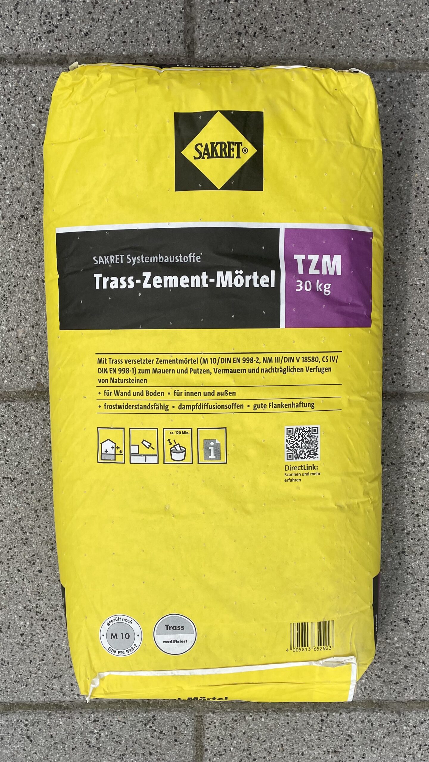 Sakret Trass-Zement-Mörtel TZM Sakret Trass-Zement-Mörtel TZM