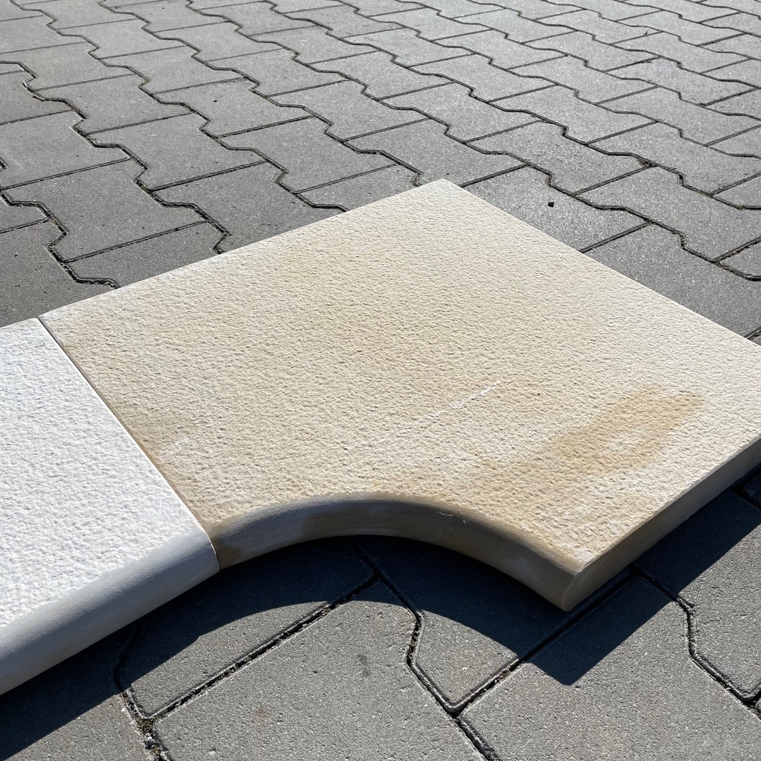 Quarz-Sandstein Poolplatte Golden Sun 80x30x4 cm gelb-grün-bunt Detail 6