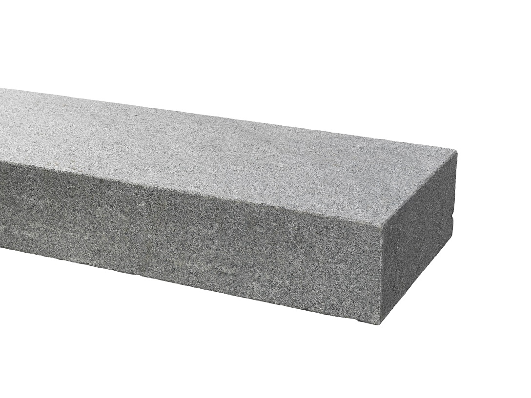 Granit Blockstufe 15x35x100 cm dunkelgrau