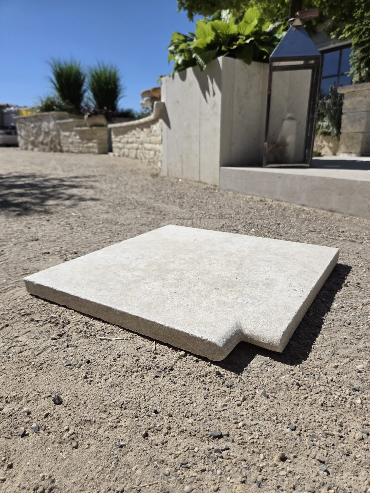 Kalkstein Poolecke Catrina 45x40/45x40x3 cm gelb-beige Kalkstein Poolecke Catrina 45x40/45x40x3 cm gelb-beige