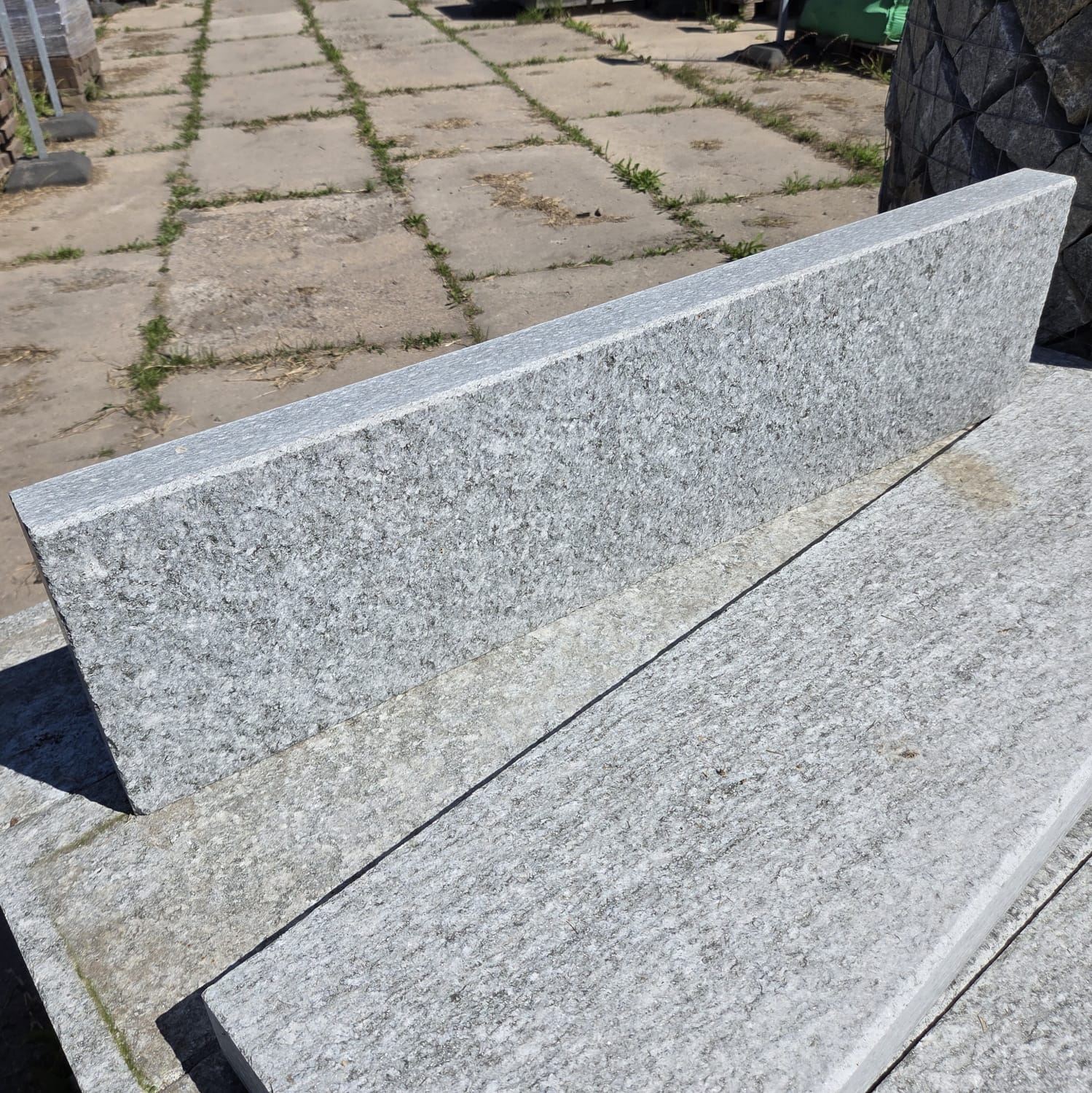 Gneis Kantenstein Torino 6x25x100 cm grau-gelb Gneis Kantenstein Torino 6x25x100 cm grau-gelb