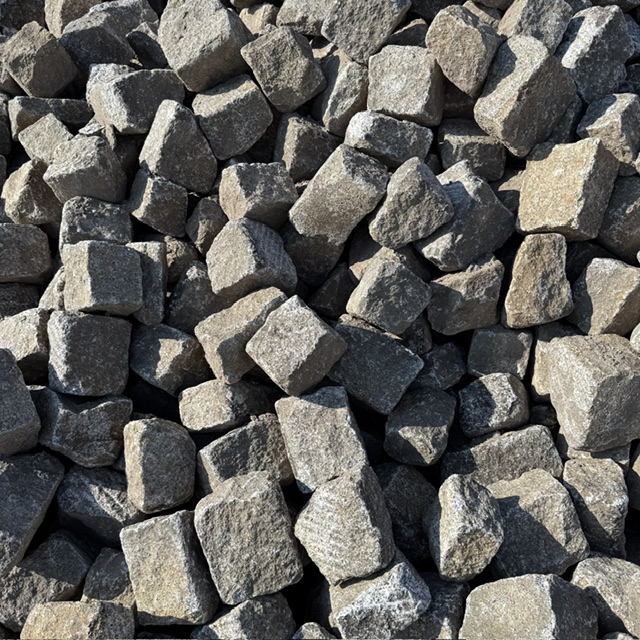 Gebrauchtes Granit Großpflaster grau-gelb