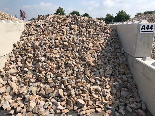 Gabionenstein Granit Herbstlaub 60-90 mm bunt Detail 3