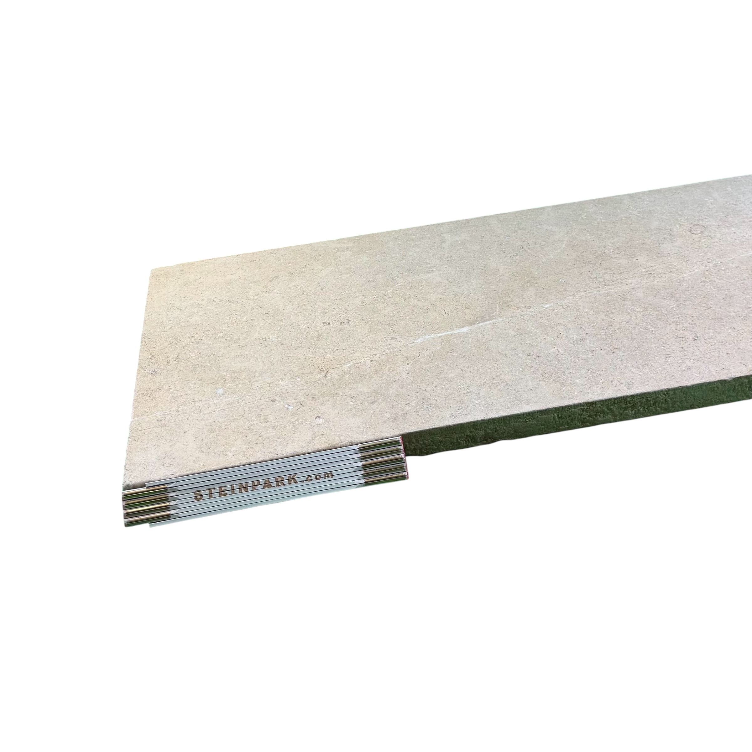 Kalkstein Terrassenplatte Catrina 90x60x3 cm beige-gelblich Kalkstein Terrassenplatte Catrina 90x60x3 cm beige-gelblich