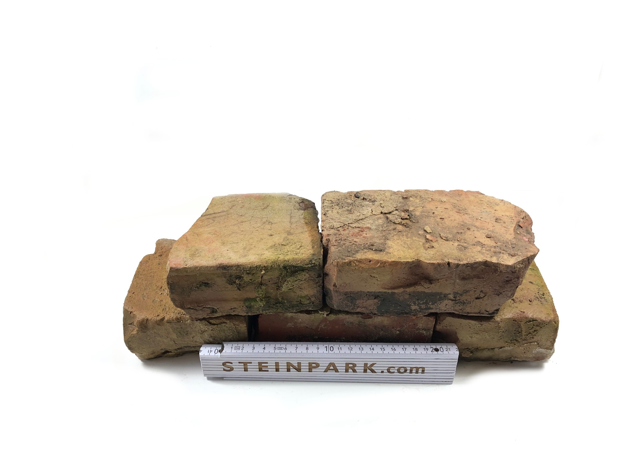 Gebrauchte Ziegelsteine im Reichsformat bunt (halbe & dreiviertel) Detail 5