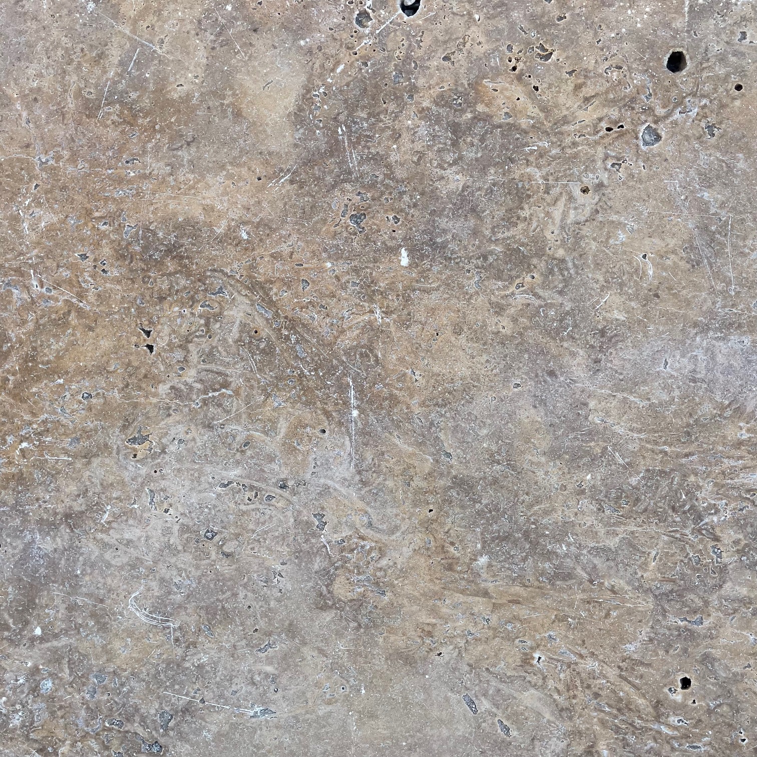 Travertin Blockstufe Mokka 15x35x100 cm hellbraun Detail 1