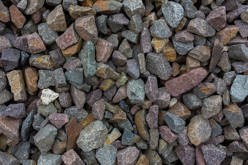 Porphyrschotter 25-56 mm gebrochen Porphyrschotter 25-56 mm gebrochen