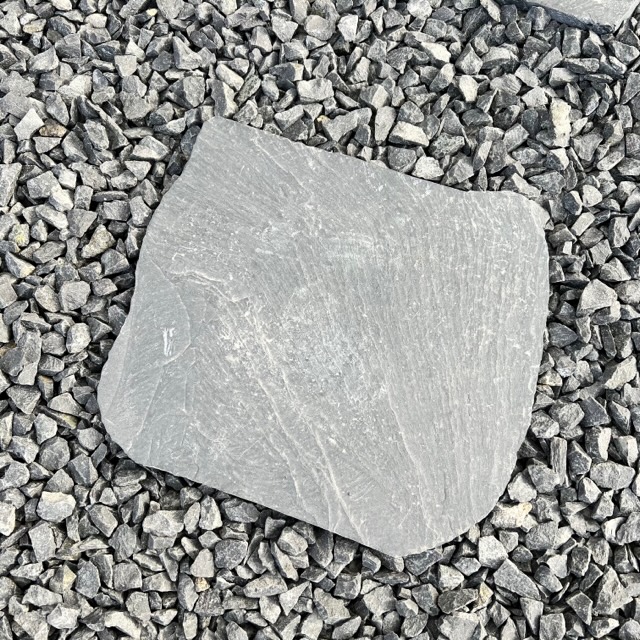 Schiefer Trittplatte Torre Nero ca. 30-40×1,5-2,5 cm anthrazit-schwarz