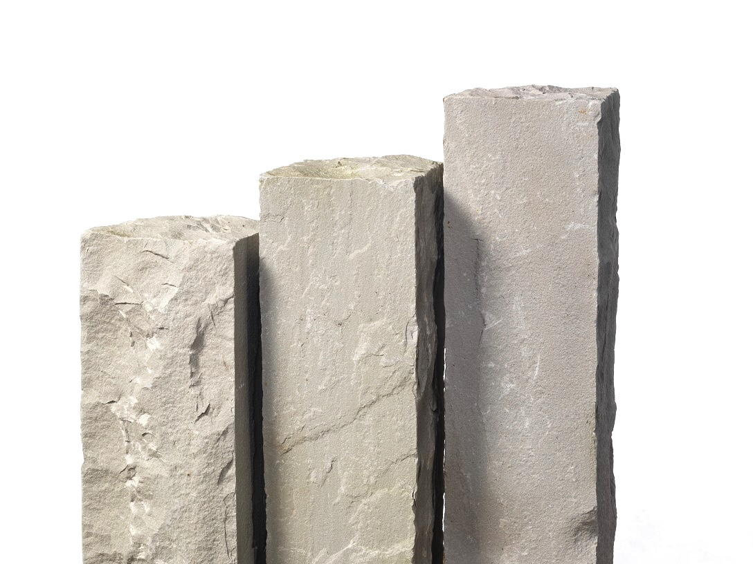 Quarz-Sand Palisaden Golden Sun gelb-grün-bunt Quarz-Sand Palisaden 12x12x100 cm grau