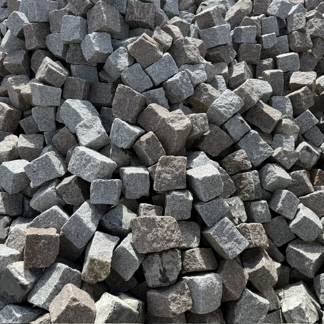 Granit/Gneis Kleinpflaster 8-11 cm bunt