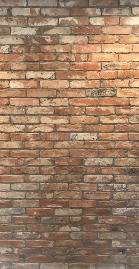 Gebrauchte Ziegelsteinverblender / Riemchen im Reichsformat bunt Detail 2