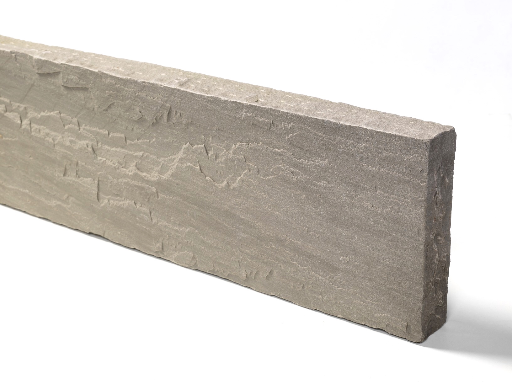 Quarz-Sand Kantenstein Elephanta 6-8x20x100 cm gespalten grau Quarz-Sand Kantenstein Elephanta 6-8x20x100 cm gespalten grau