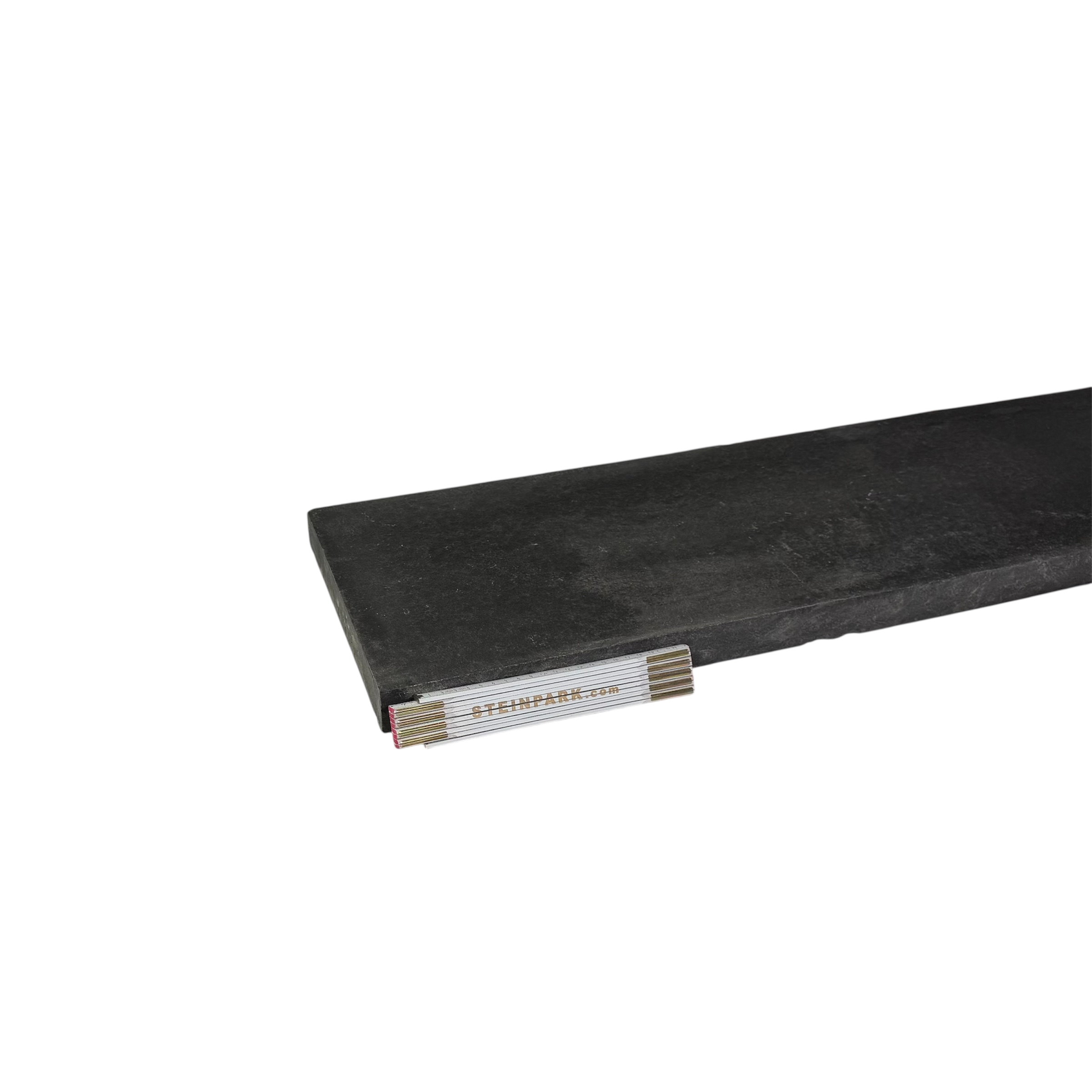 Basalt Abdeckplatte Mekong Black 100x28x4 cm anthrazit-schwarz