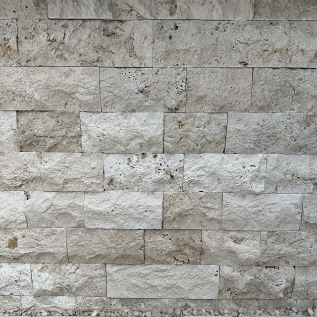 Travertin Wandverblender Crema 15/20/30x10x2-3,5 cm creme-beige Travertin Wandverblender Crema 15/20/30x10x2-3,5 cm creme-beige