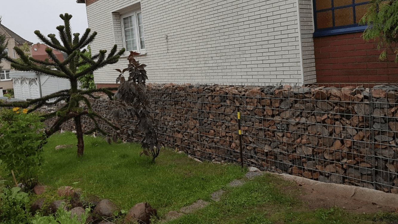 Gabionenstein Granit Herbstlaub 60-90 mm bunt Detail 4