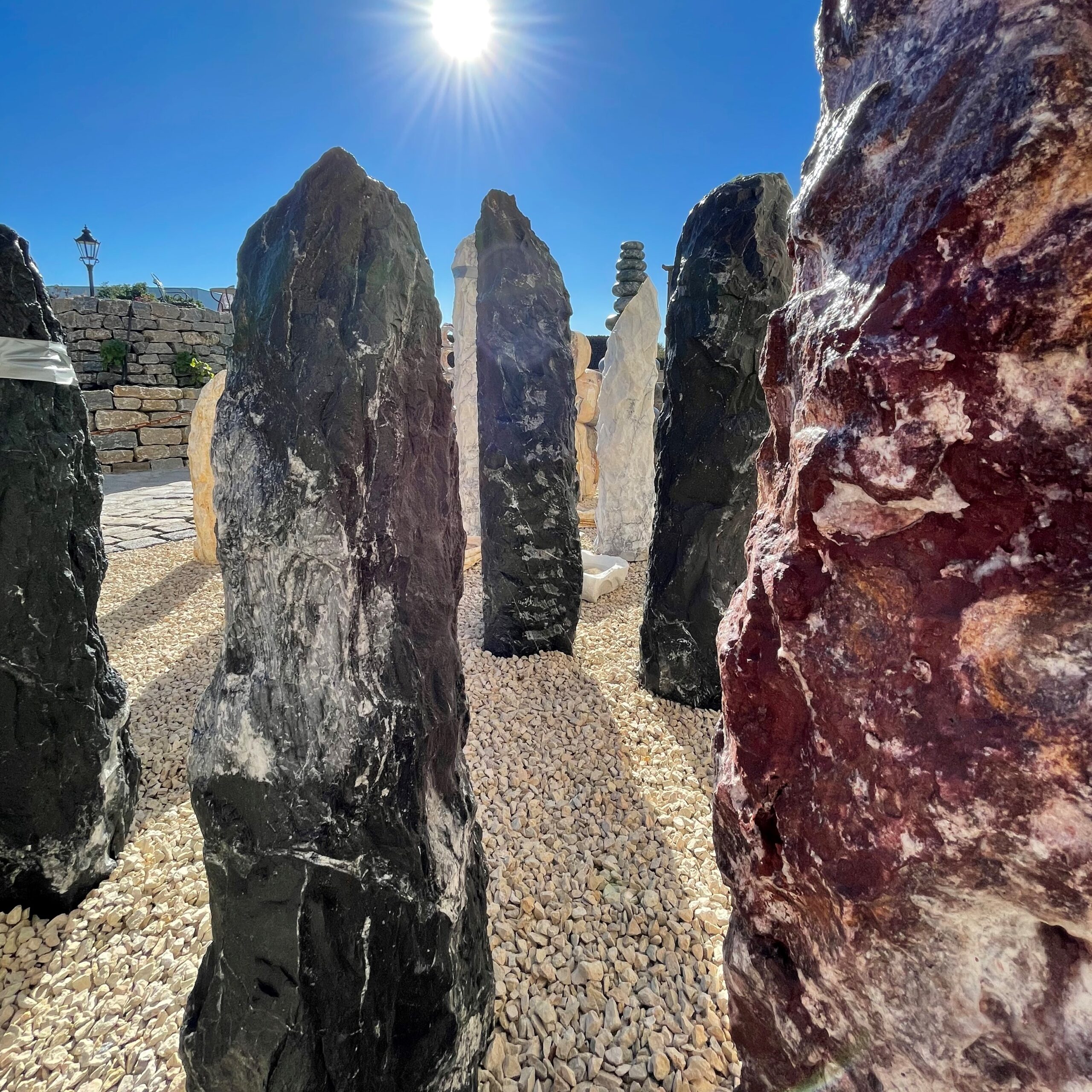 Zierfindling Monolith bunt