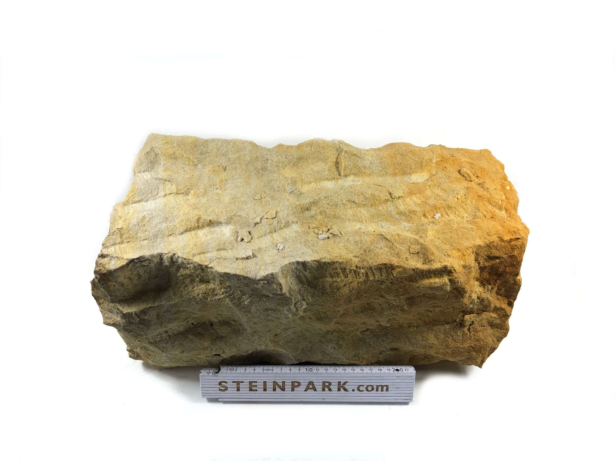 Sand Mauerstein 20x20x40 cm gelblich-grau Sand Mauerstein 20x20x40 cm gelblich-grau