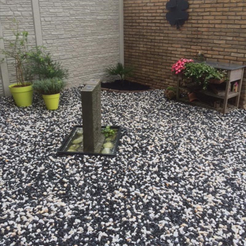 Zierkies Panda 16-25 mm anthrazit-weiß Detail 1