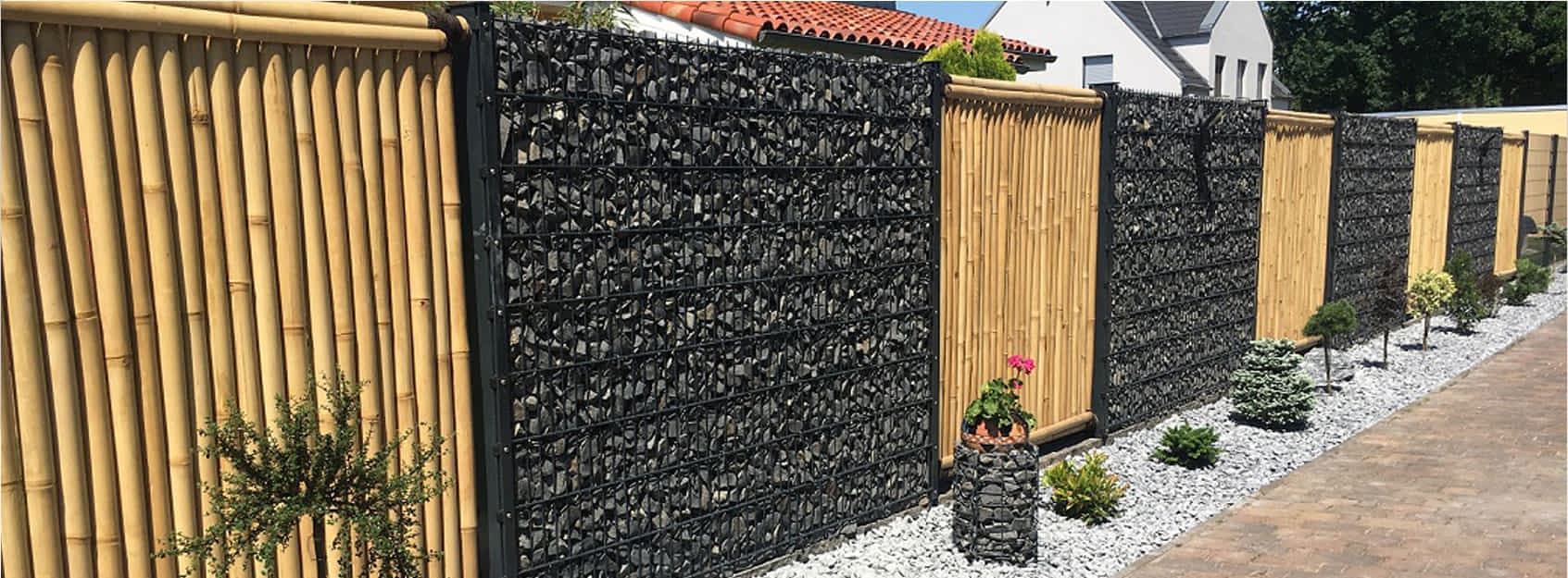 Gabionensteine aus Granit, Basalt, Kalkstein