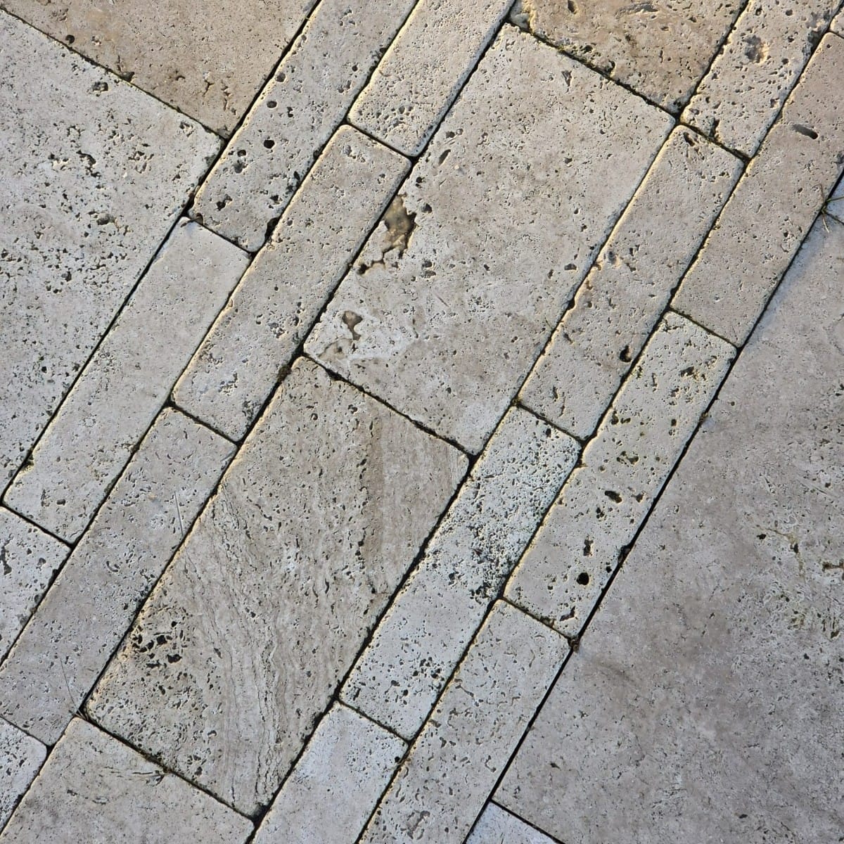 Travertin Pflasterklinker Crema creme-beige