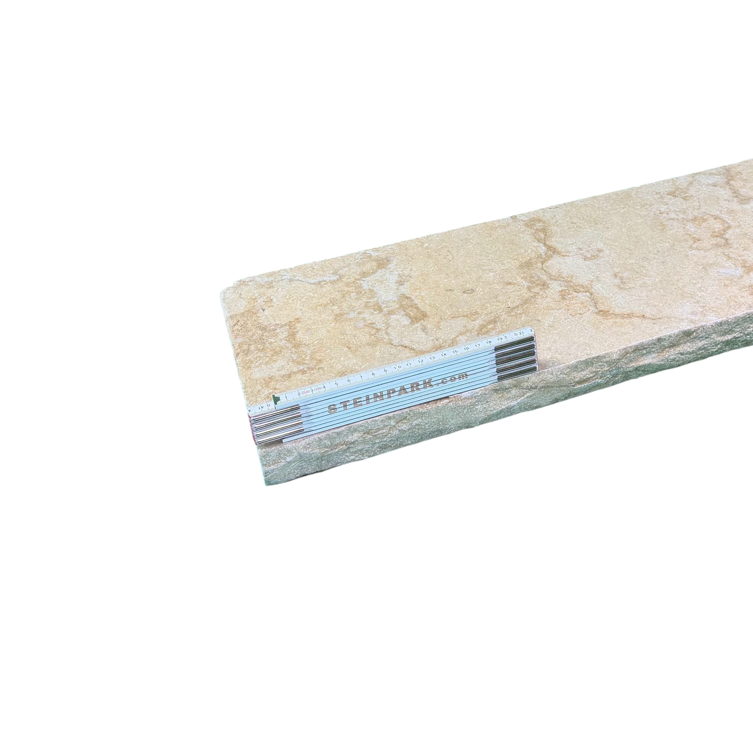 Kalkstein Abdeckplatte Catrina 100x28x4 cm creme-beige