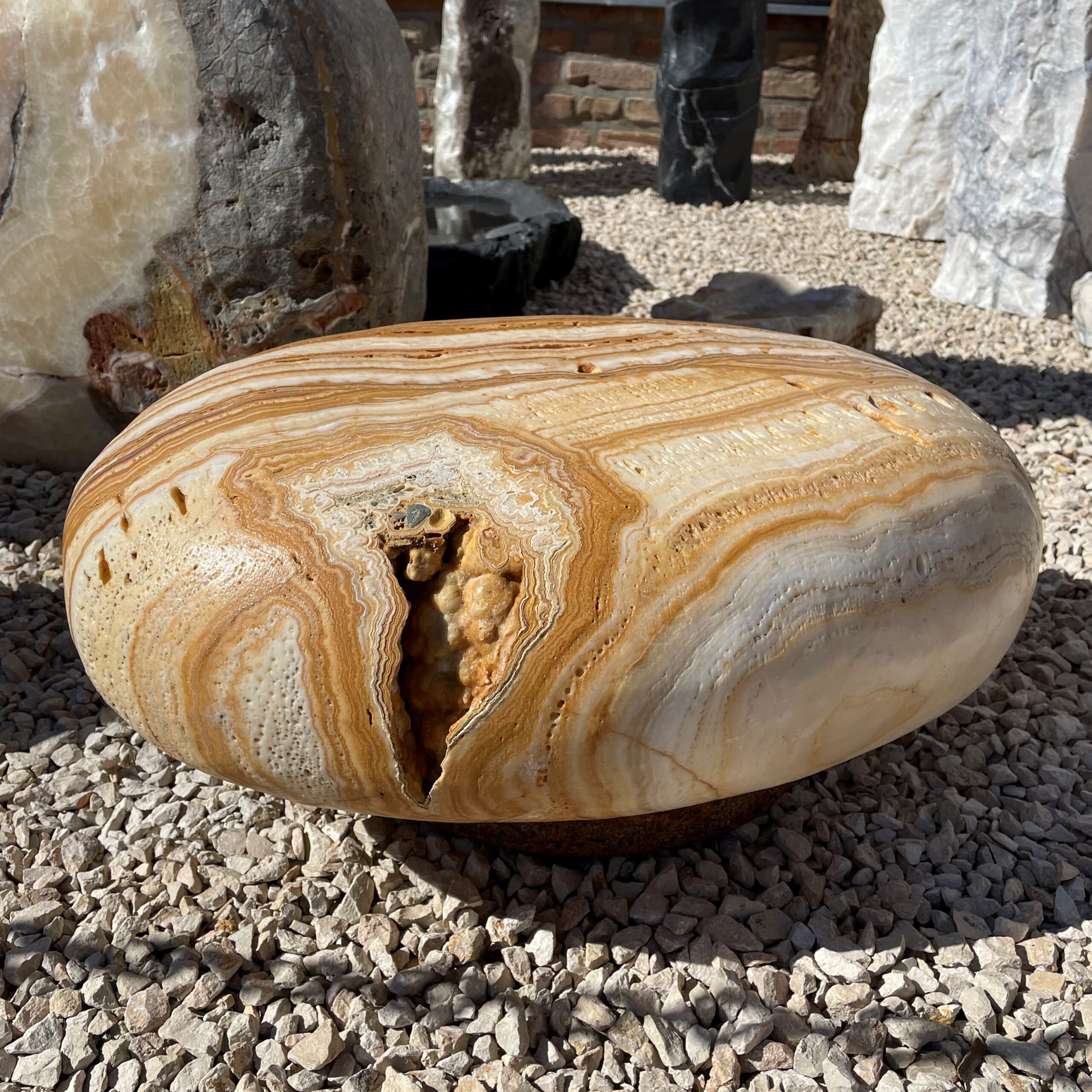 Zierfindling Flatstone bunt