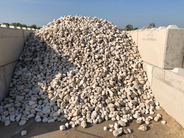 Gabionenstein Dolomit Vanilla 60-120 mm creme-beige Detail 3