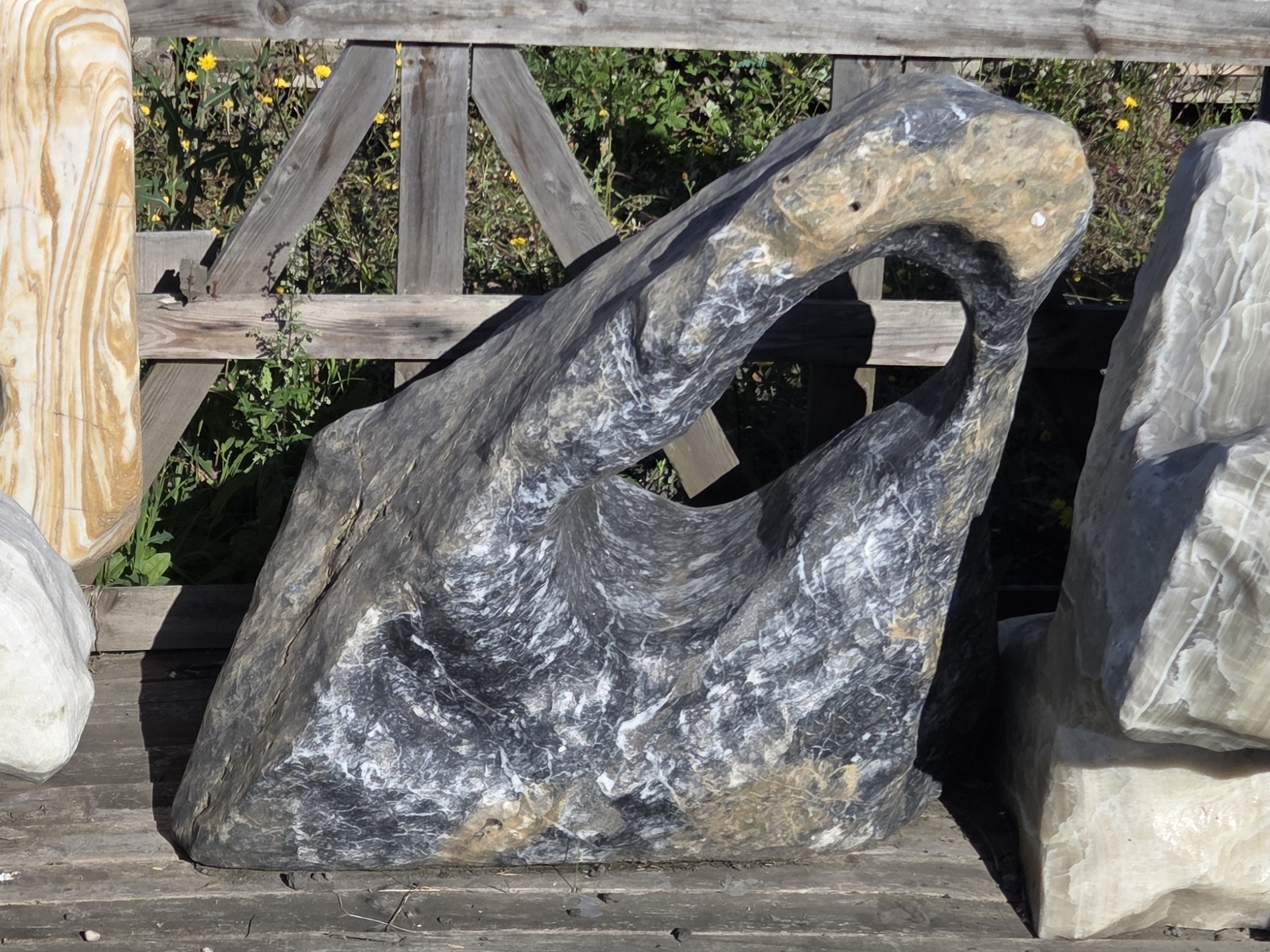 Zierfindling Circlestone Dalmatiner Einzelstück 286 kg