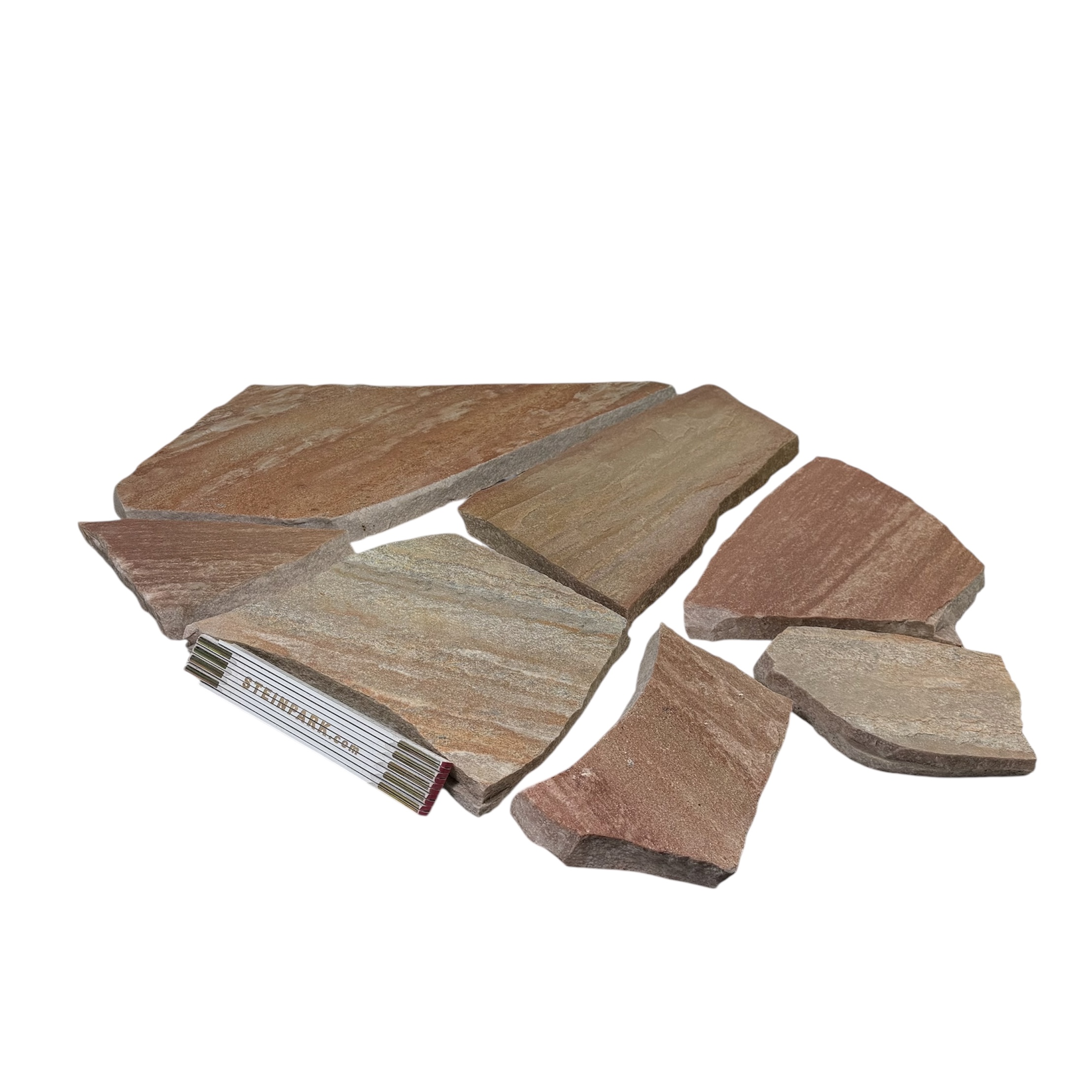 Quarzit Polygonalplatte rosé unregelmäßig gebrochen