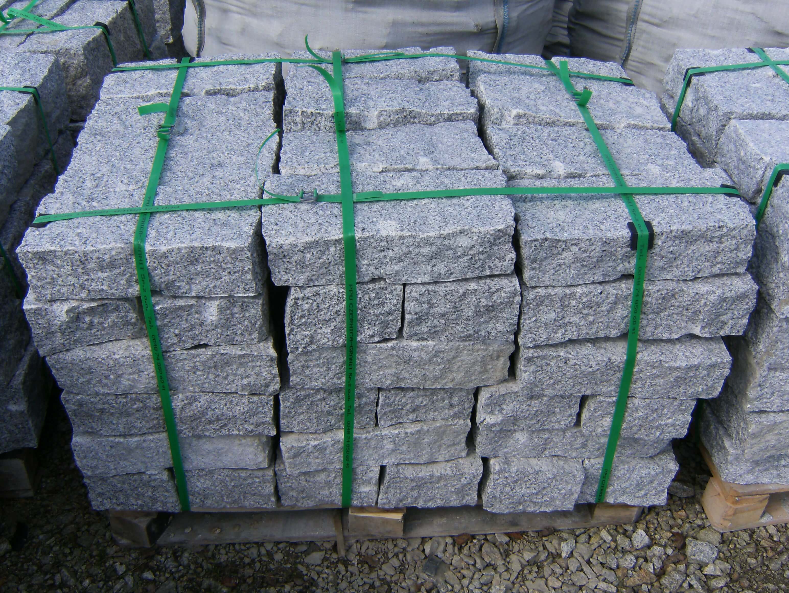 Granit Mauerstein 10x20x40 cm grau Detail 1