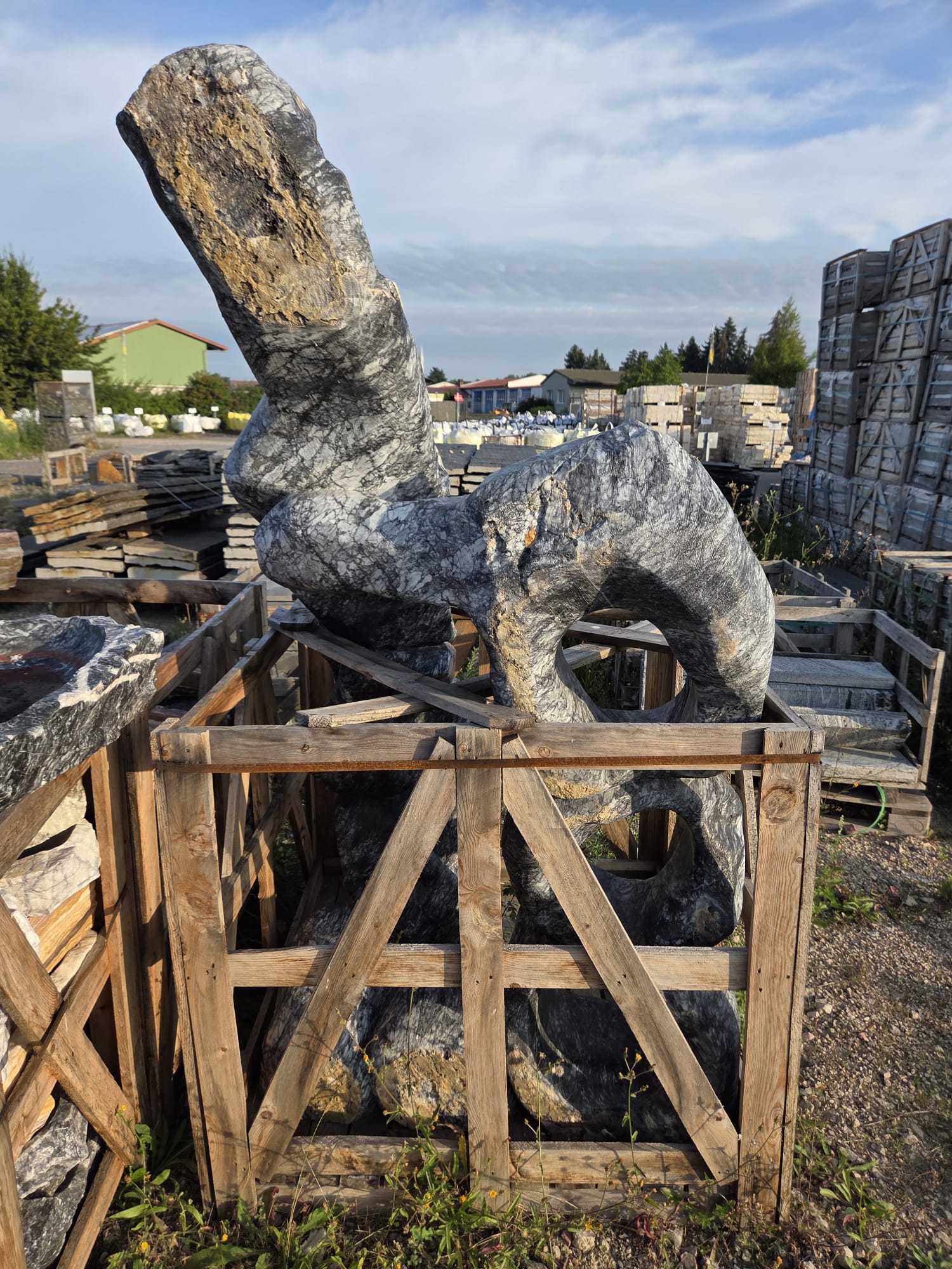 Zierfindling Circlestone Dalmatiner Einzelstück 964 kg Zierfindling Circlestone Dalmatiner Einzelstück 964 kg