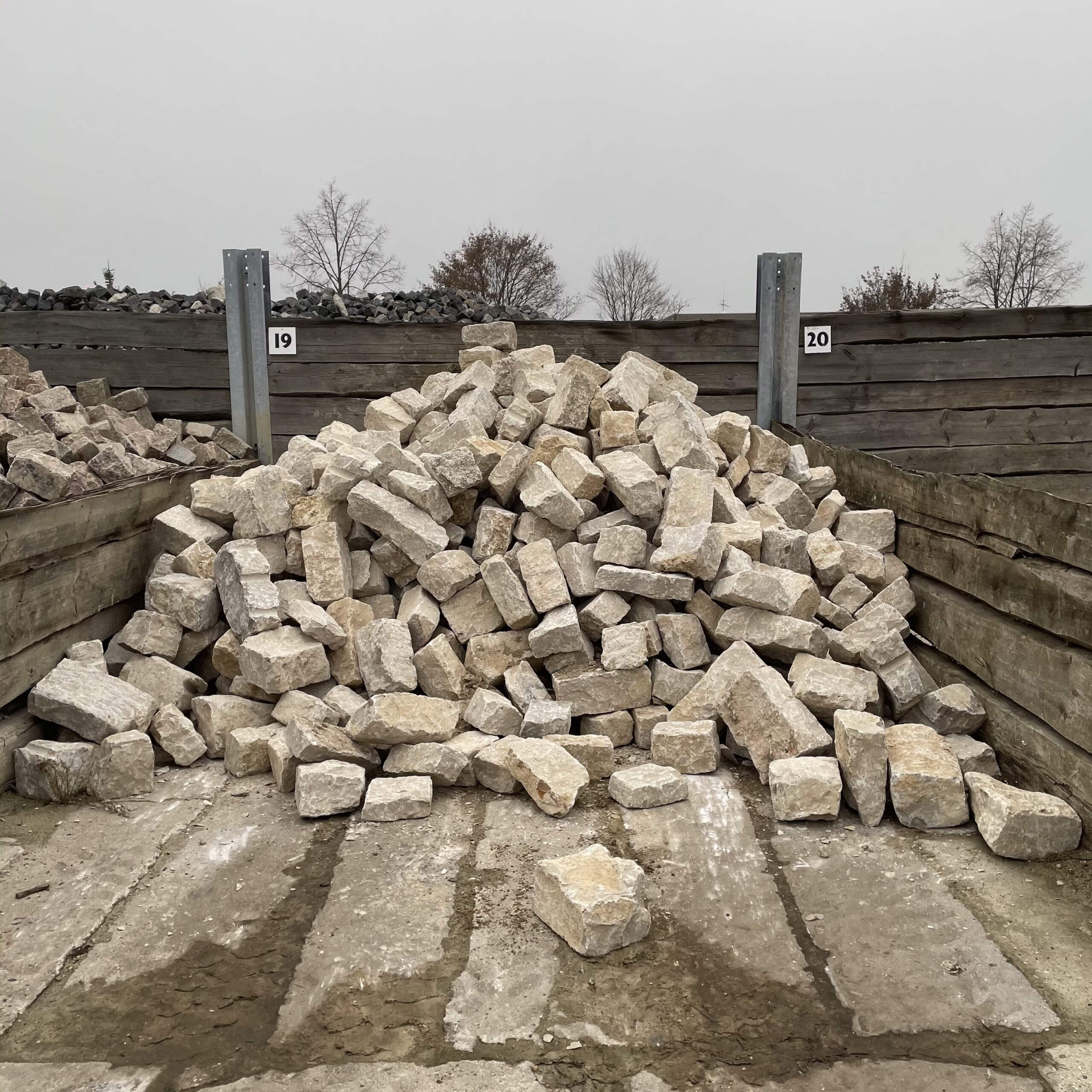 Kalkstein Mauerwerk Amarillo Caliza 8-20x15-30x15-60 cm Detail 2