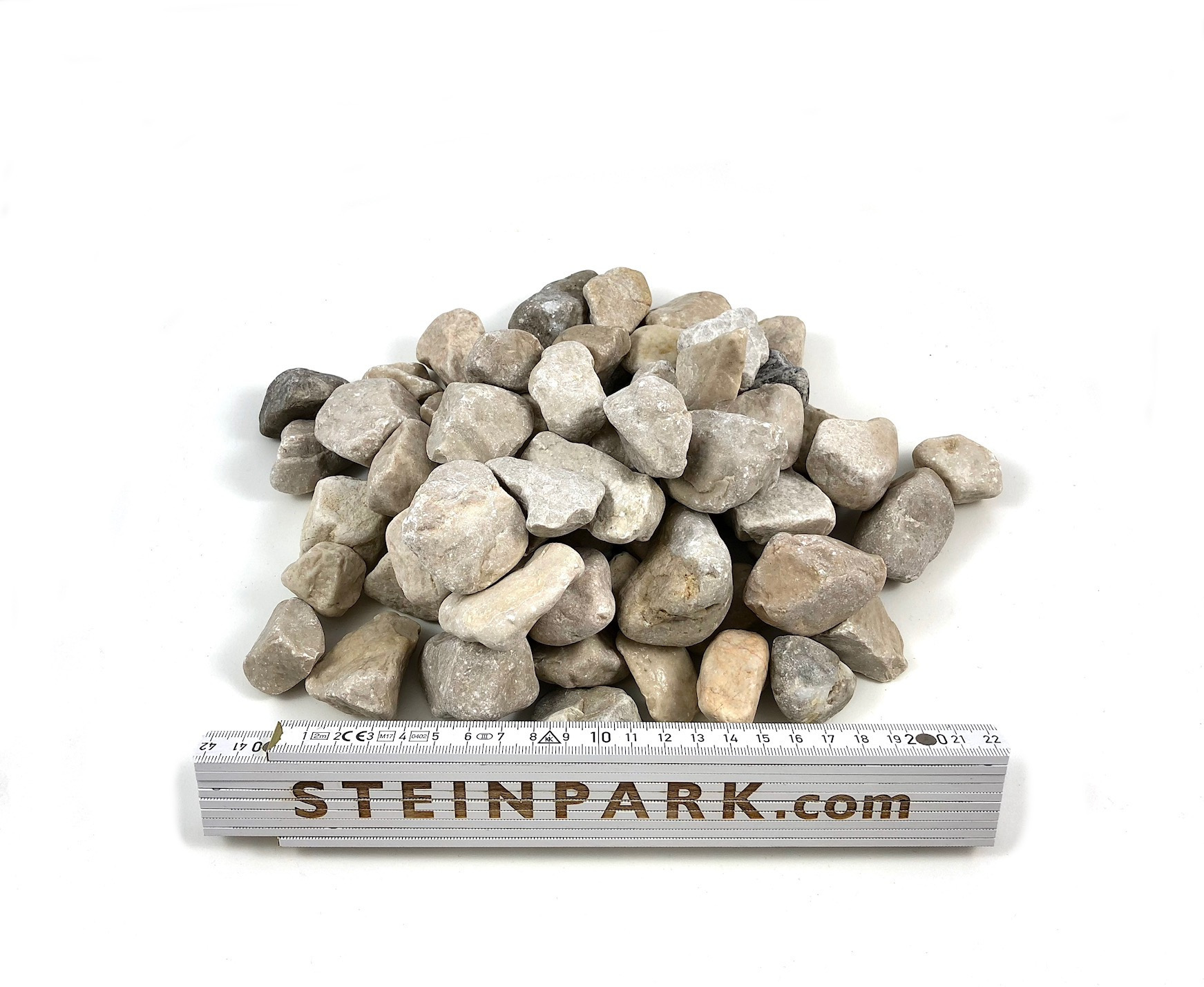 Zierkies Dolomit Vanilla 22-32 mm creme-beige Zierkies Dolomit Vanilla 22-32 mm creme-beige