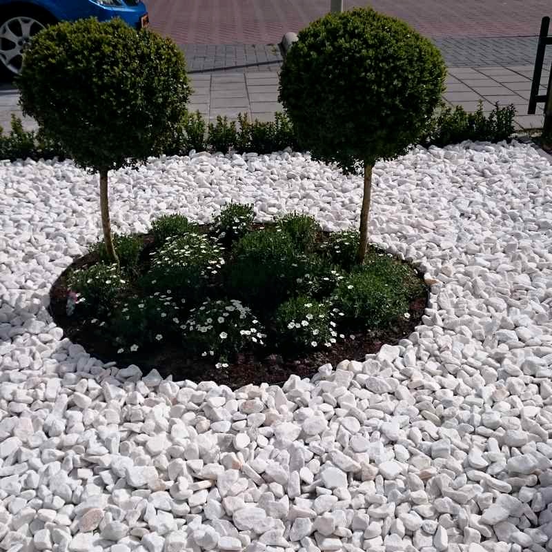 Ziersplitt Marmor Bianco Cristal 25-40 mm