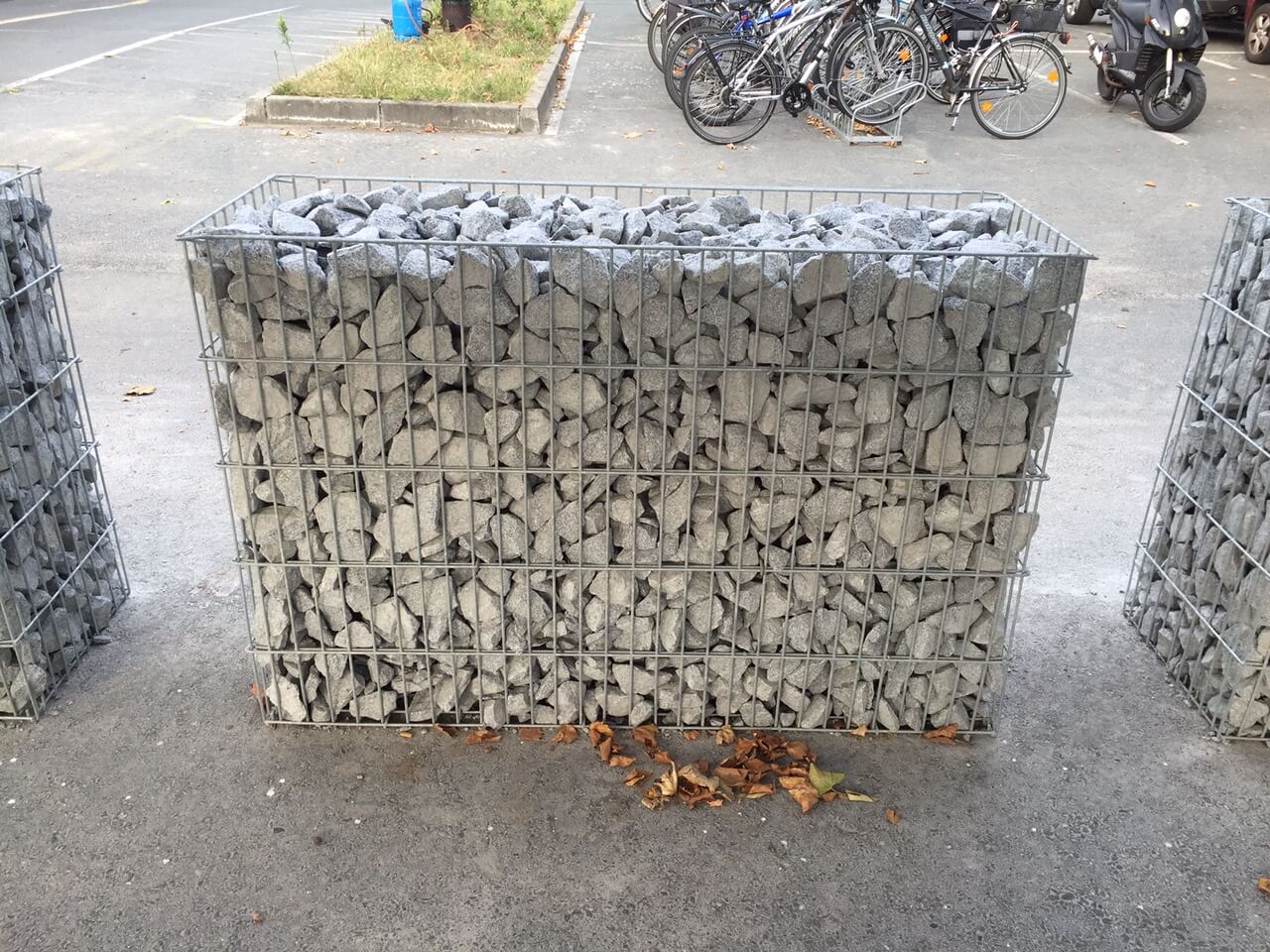 Gabionenstein Granit Silver Gris 60-90 mm hellgrau Detail 2