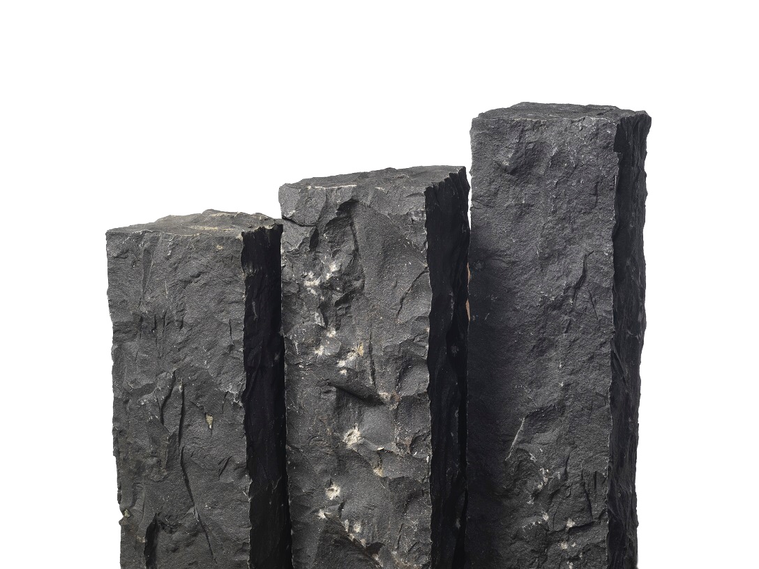 Basalt Palisade 12x12x100 cm schwarz