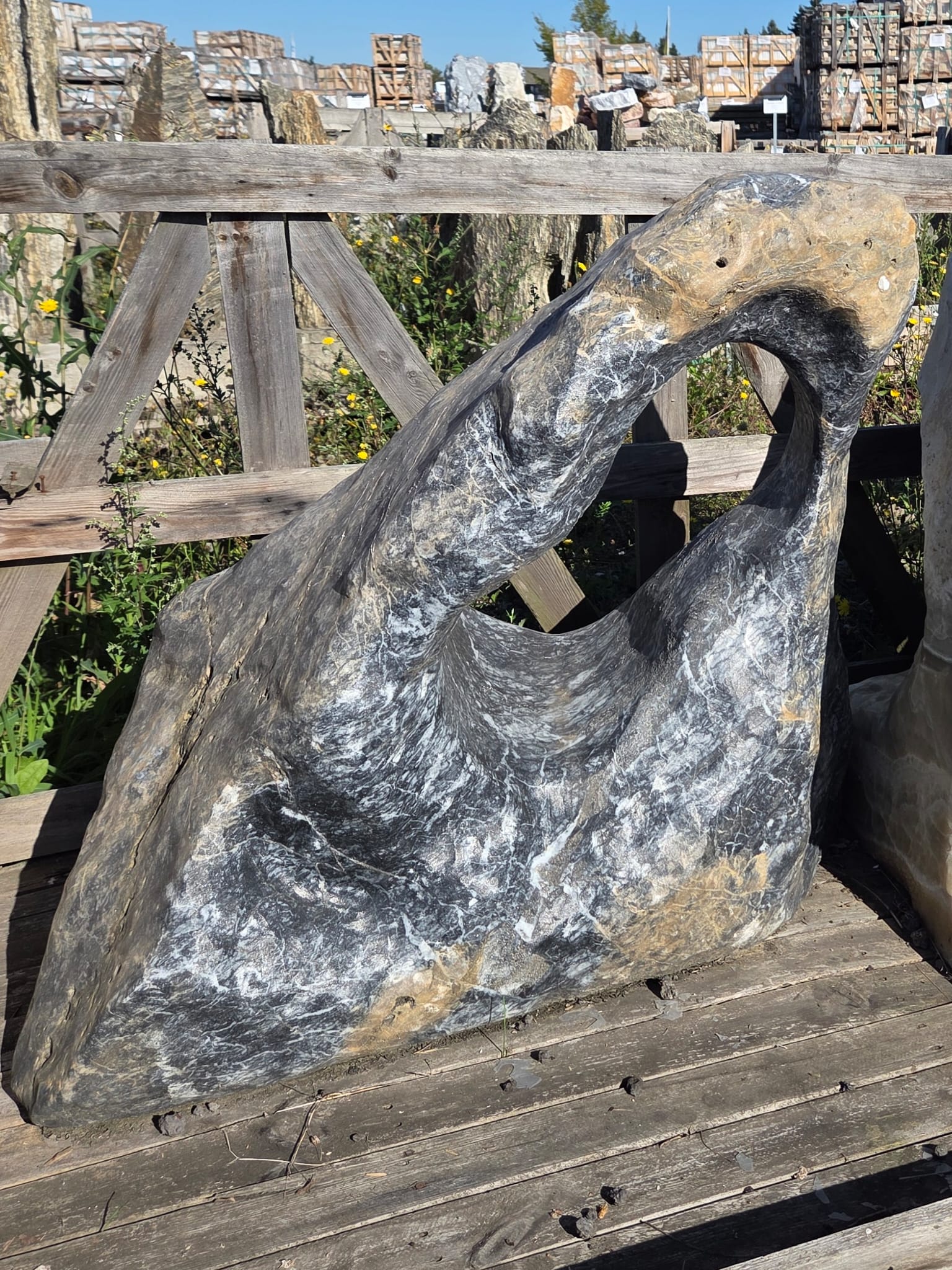 Zierfindling Circlestone Dalmatiner Einzelstück 286 kg Zierfindling Circlestone Dalmatiner Einzelstück 286 kg