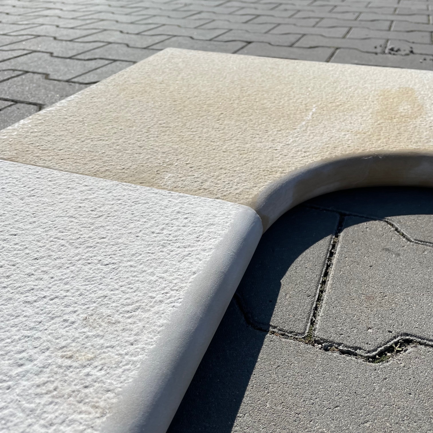 Quarz-Sandstein Poolplatte Golden Sun 80x30x4 cm gelb-grün-bunt Detail 7