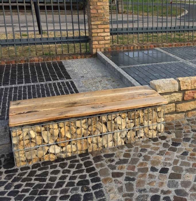 Gabionenstein Kalkstein Amarillo Caliza 60-120 mm gelblich Detail 4