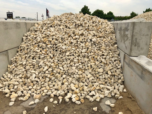 Gabionenstein Kalkstein Amarillo Caliza 60-120 mm gelblich Detail 3