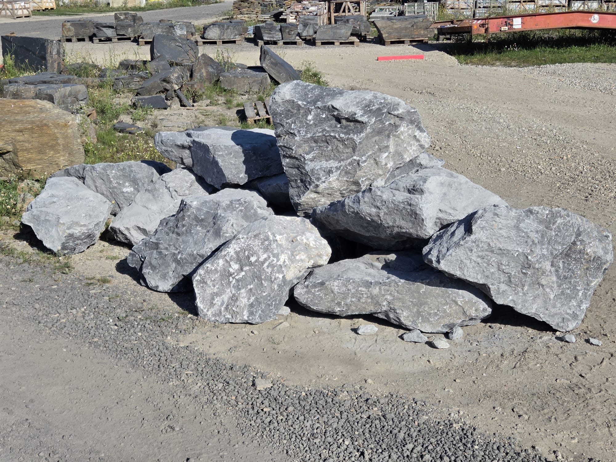 Zierfindling Alpenstein anthrazit-gebändert